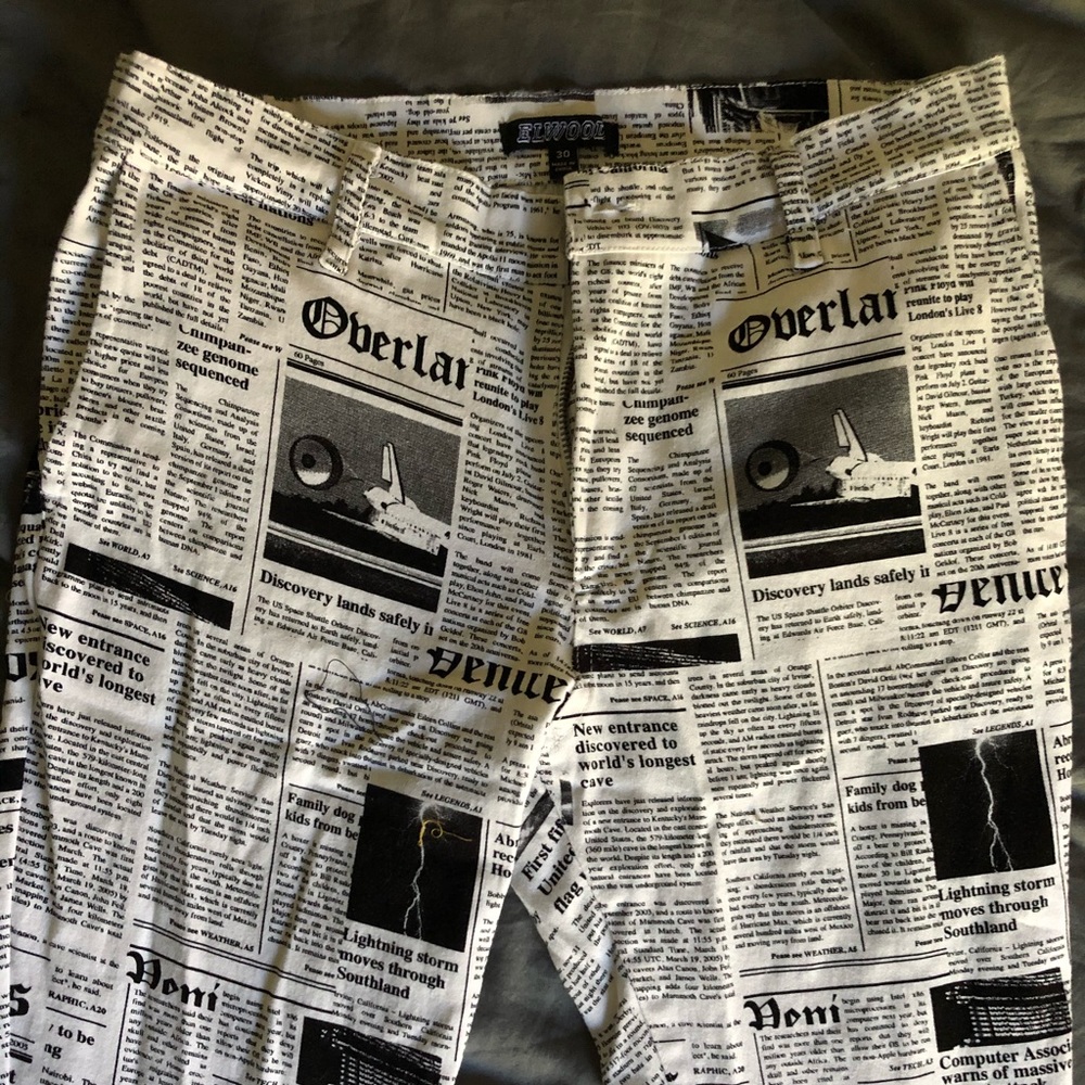Men’s Newspaper Pants